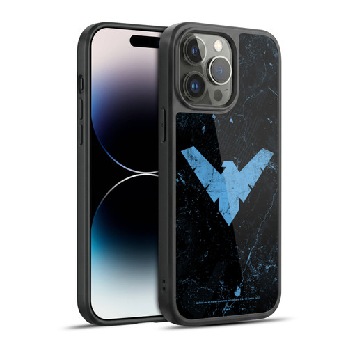 Batman DC Comics Nightwing Logo Grunge Gel Armour Case For Apple iPhone 14 Pro Max