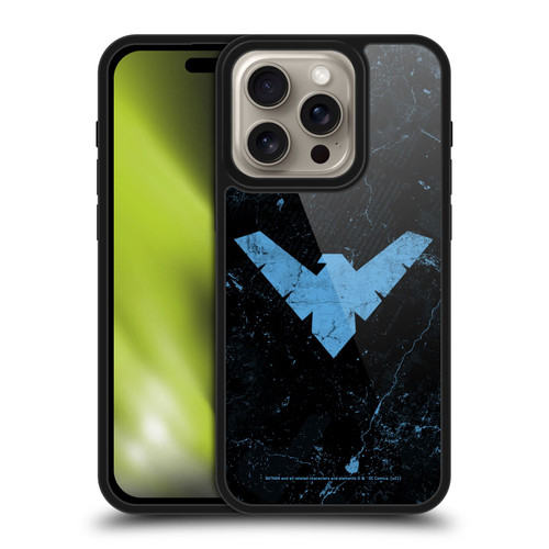 Batman DC Comics Nightwing Logo Grunge Gel Armour Case For Apple iPhone 16 Pro