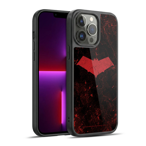 Batman DC Comics Red Hood Logo Grunge Gel Armour Case For Apple iPhone 13 Pro Max