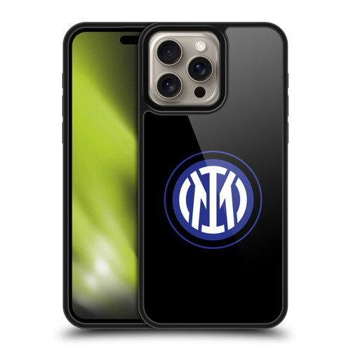 Fc Internazionale Milano Badge Logo On Black Gel Armour Case For Apple iPhone 16 Pro Max Fc Internazionale Milano Badge Logo On Black Gel Armour Case For Apple iPhone 16 Pro Max