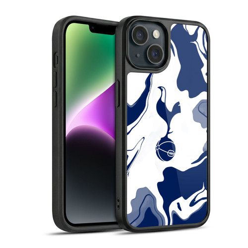 Tottenham Hotspur F.C. Badge Blue And White Marble Gel Armour Case For Apple iPhone 14