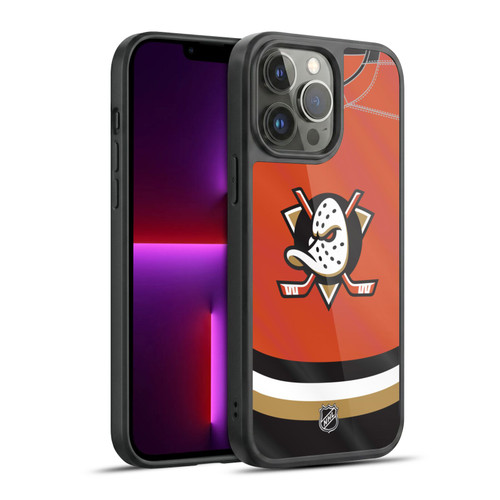 NHL Anaheim Ducks Jersey Gel Armour Case For Apple iPhone 13 Pro Max