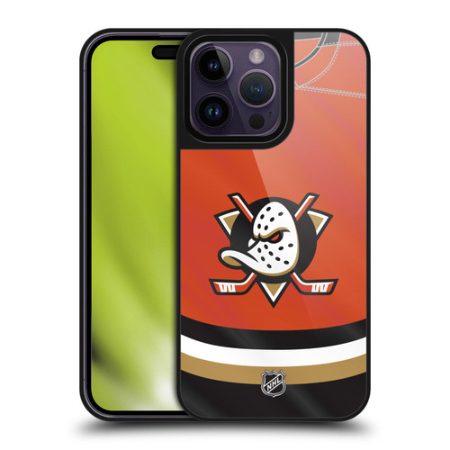 NHL Anaheim Ducks Jersey Gel Armour Case For Apple iPhone 14 Pro Max
