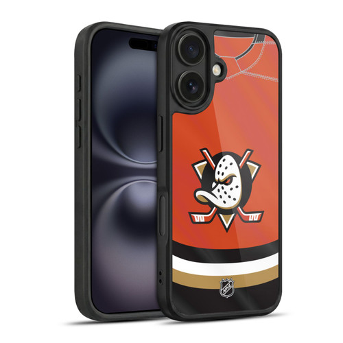 NHL Anaheim Ducks Jersey Gel Armour Case For Apple iPhone 16
