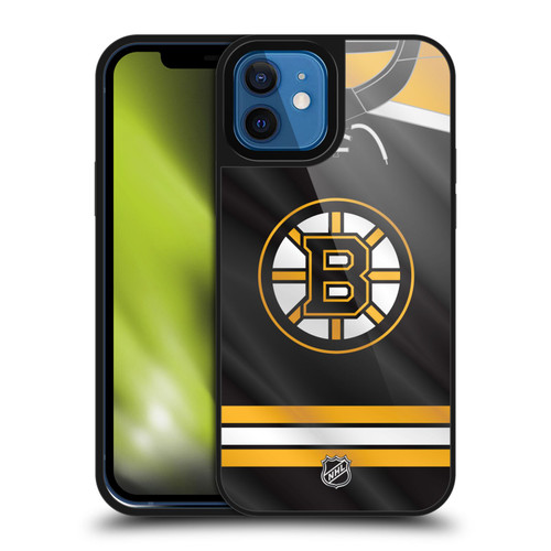 NHL Boston Bruins Jersey Gel Armour Case For Apple iPhone 12 / iPhone 12 Pro