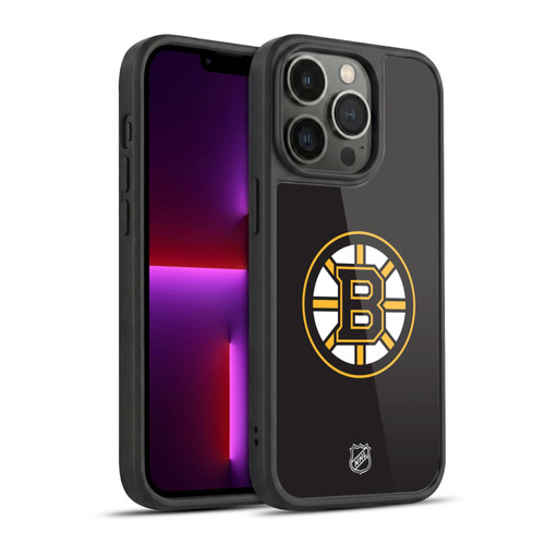 NHL Boston Bruins Plain Gel Armour Case For Apple iPhone 13 Pro