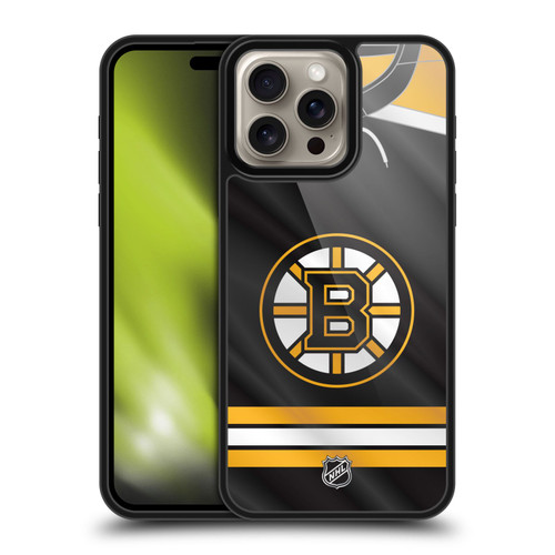 NHL Boston Bruins Jersey Gel Armour Case For Apple iPhone 16 Pro Max
