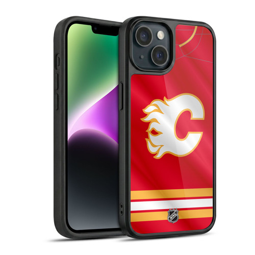 NHL Calgary Flames Jersey Gel Armour Case For Apple iPhone 14