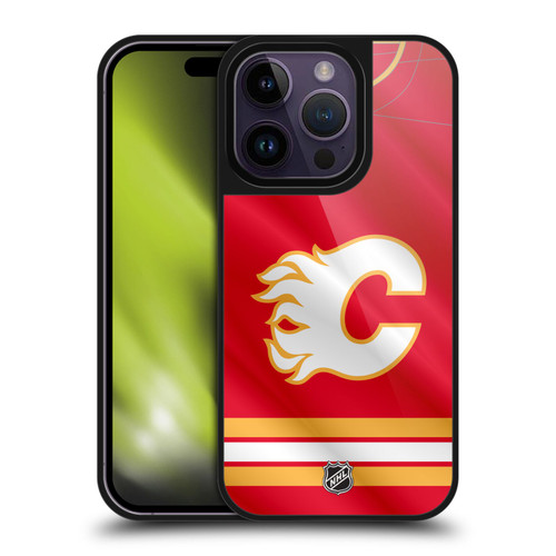 NHL Calgary Flames Jersey Gel Armour Case For Apple iPhone 14 Pro NHL Calgary Flames Jersey Gel Armour Case For Apple iPhone 14 Pro