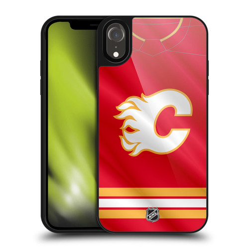 NHL Calgary Flames Jersey Gel Armour Case For Apple iPhone XR