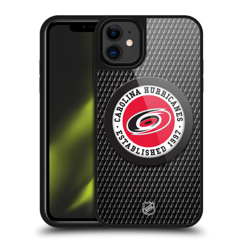 NHL Carolina Hurricanes Puck Texture Gel Armour Case For Apple iPhone 11