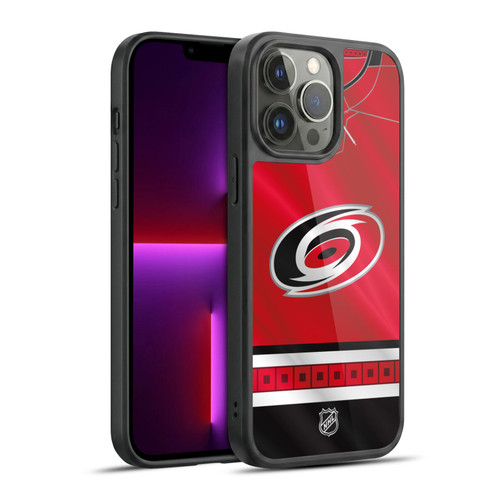 NHL Carolina Hurricanes Jersey Gel Armour Case For Apple iPhone 13 Pro Max