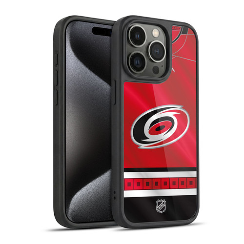 NHL Carolina Hurricanes Jersey Gel Armour Case For Apple iPhone 15 Pro