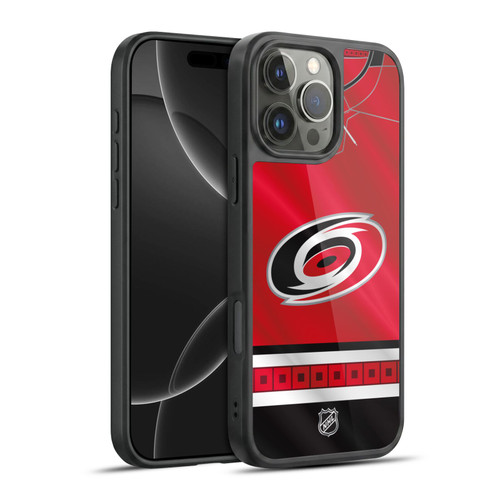 NHL Carolina Hurricanes Jersey Gel Armour Case For Apple iPhone 16 Pro Max