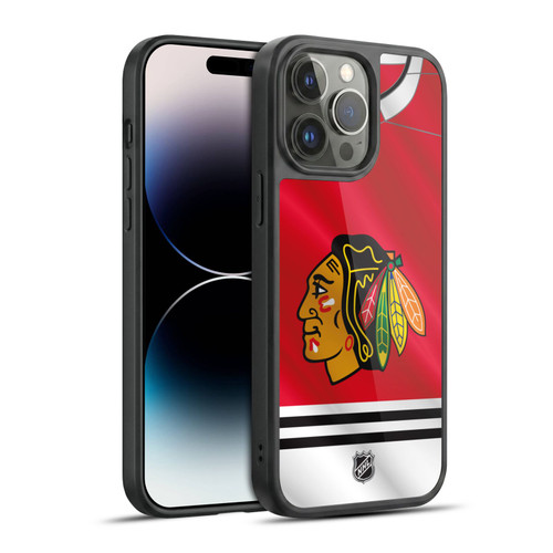 NHL Chicago Blackhawks Jersey Gel Armour Case For Apple iPhone 14 Pro Max
