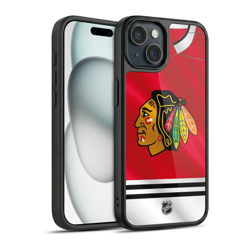 NHL Chicago Blackhawks Jersey Gel Armour Case For Apple iPhone 15