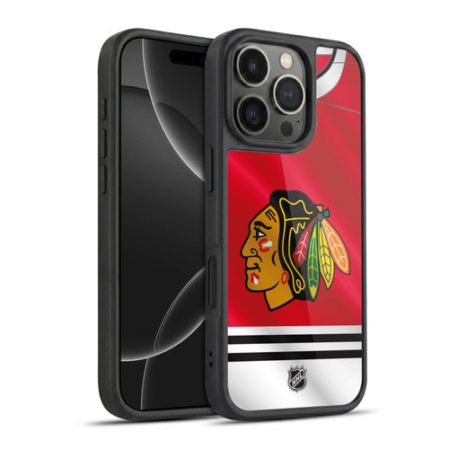 NHL Chicago Blackhawks Jersey Gel Armour Case For Apple iPhone 16 Pro