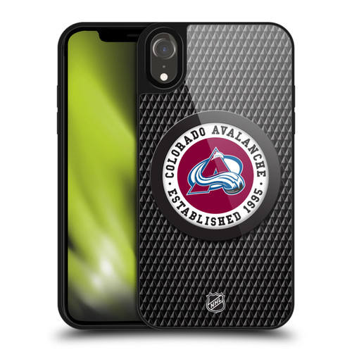 NHL Colorado Avalanche Puck Texture Gel Armour Case For Apple iPhone XR
