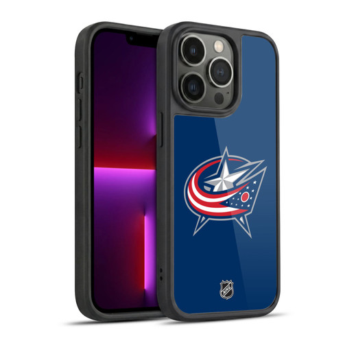 NHL Columbus Blue Jackets Plain Gel Armour Case For Apple iPhone 13 Pro