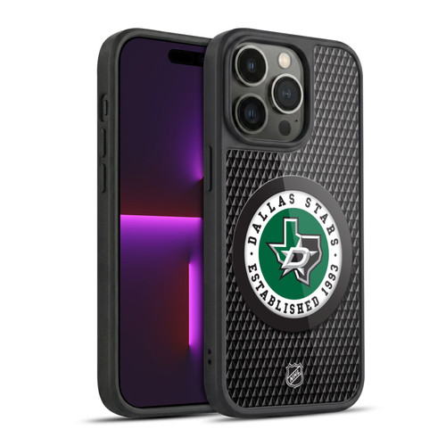 NHL Dallas Stars Puck Texture Gel Armour Case For Apple iPhone 14 Pro