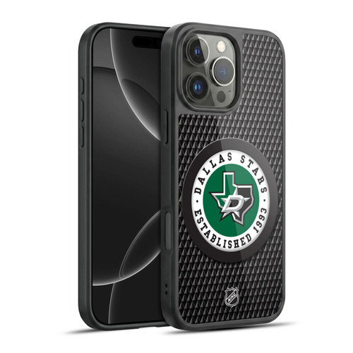 NHL Dallas Stars Puck Texture Gel Armour Case For Apple iPhone 16 Pro Max