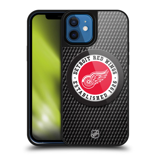 NHL Detroit Red Wings Puck Texture Gel Armour Case For Apple iPhone 12 / iPhone 12 Pro