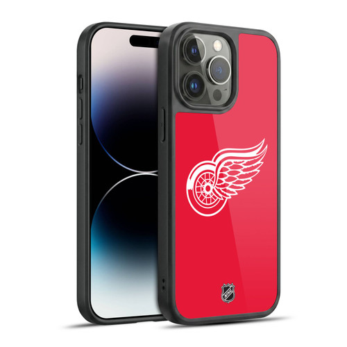 NHL Detroit Red Wings Plain Gel Armour Case For Apple iPhone 14 Pro Max