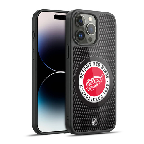 NHL Detroit Red Wings Puck Texture Gel Armour Case For Apple iPhone 14 Pro Max