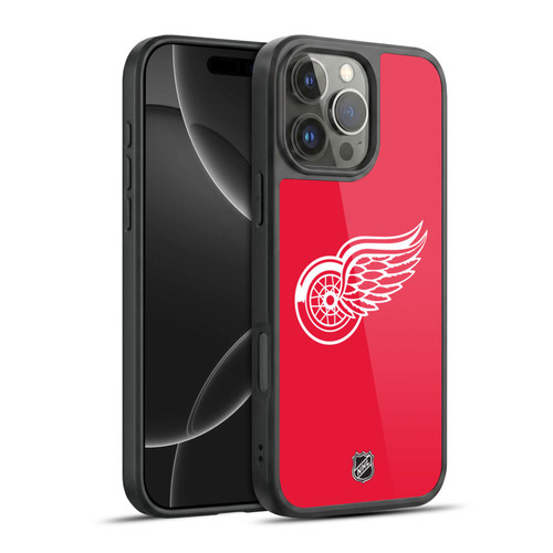 NHL Detroit Red Wings Plain Gel Armour Case For Apple iPhone 16 Pro Max