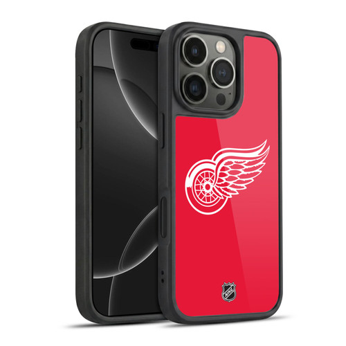 NHL Detroit Red Wings Plain Gel Armour Case For Apple iPhone 16 Pro