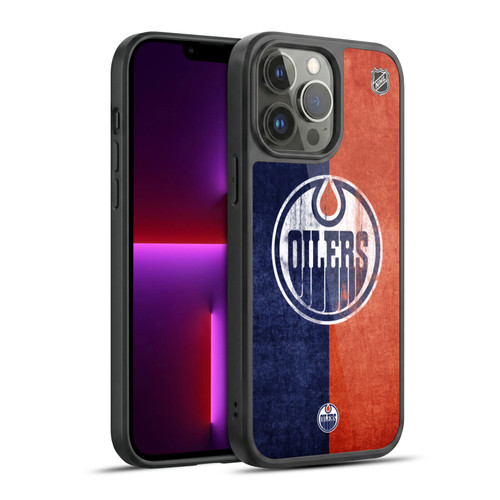 NHL Edmonton Oilers Half Distressed Gel Armour Case For Apple iPhone 13 Pro Max