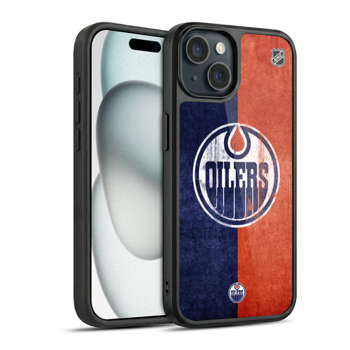 NHL Edmonton Oilers Half Distressed Gel Armour Case For Apple iPhone 15