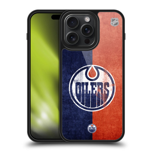 NHL Edmonton Oilers Half Distressed Gel Armour Case For Apple iPhone 15 Pro Max