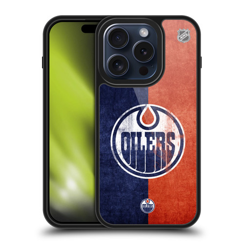 NHL Edmonton Oilers Half Distressed Gel Armour Case For Apple iPhone 15 Pro