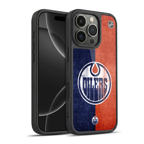 NHL Edmonton Oilers Half Distressed Gel Armour Case For Apple iPhone 16 Pro