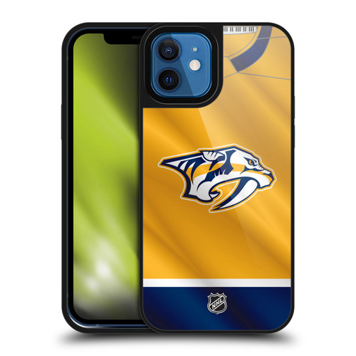 NHL Nashville Predators Jersey Gel Armour Case For Apple iPhone 12 / iPhone 12 Pro