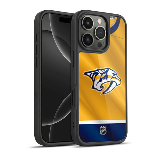 NHL Nashville Predators Jersey Gel Armour Case For Apple iPhone 16 Pro