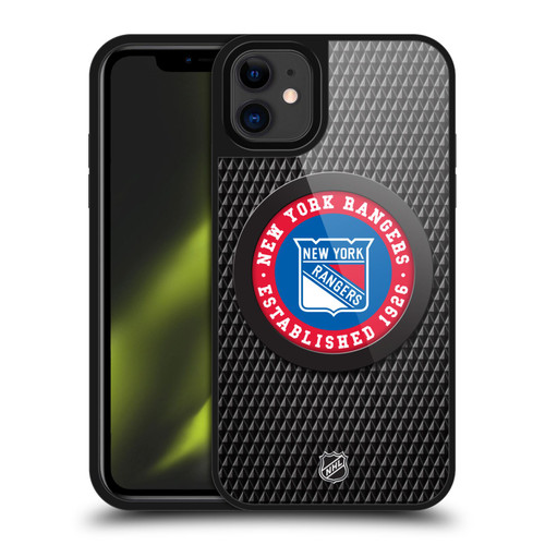 NHL New York Rangers Puck Texture Gel Armour Case For Apple iPhone 11