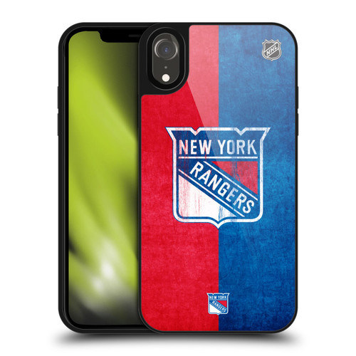 NHL New York Rangers Half Distressed Gel Armour Case For Apple iPhone XR NHL New York Rangers Half Distressed Gel Armour Case For Apple iPhone XR