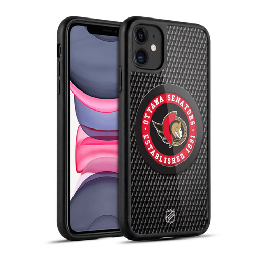 NHL Ottawa Senators Puck Texture Gel Armour Case For Apple iPhone 11
