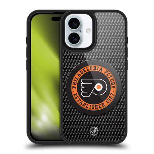 NHL Philadelphia Flyers Puck Texture Gel Armour Case For Apple iPhone 16 NHL Philadelphia Flyers Puck Texture Gel Armour Case For Apple iPhone 16