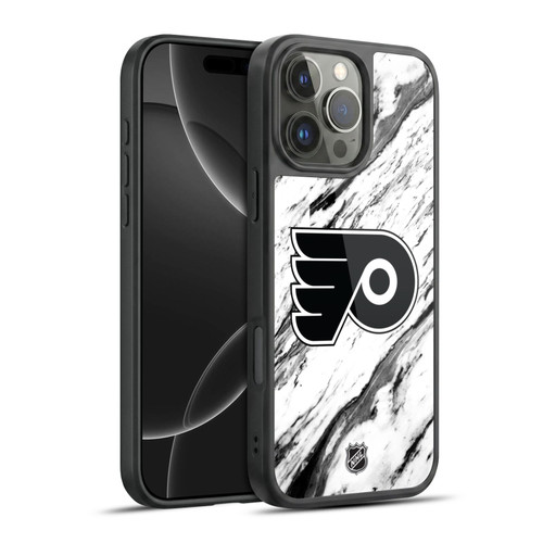 NHL Philadelphia Flyers Marble Gel Armour Case For Apple iPhone 16 Pro Max