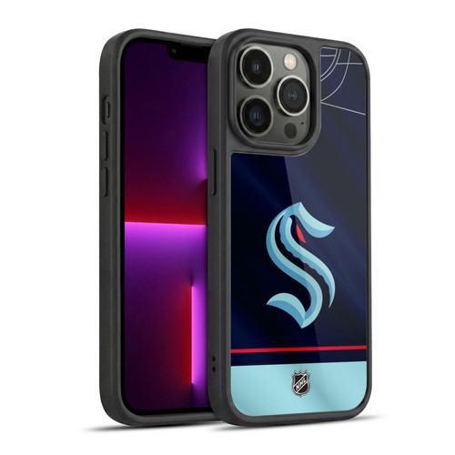 NHL Seattle Kraken Jersey Gel Armour Case For Apple iPhone 13 Pro