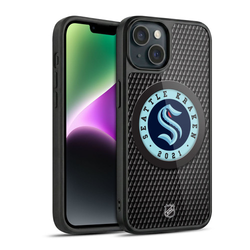 NHL Seattle Kraken Puck Texture Gel Armour Case For Apple iPhone 14