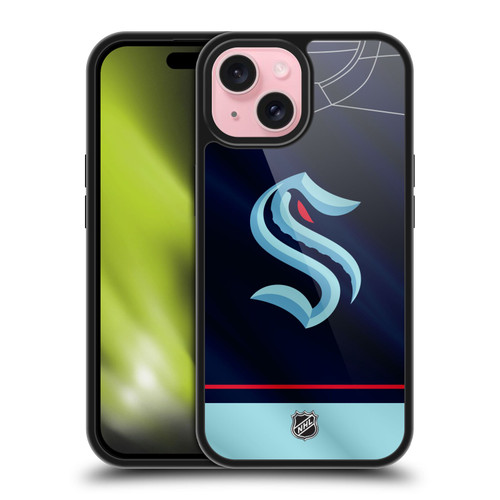 NHL Seattle Kraken Jersey Gel Armour Case For Apple iPhone 15 NHL Seattle Kraken Jersey Gel Armour Case For Apple iPhone 15