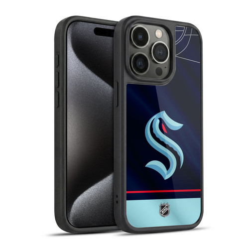 NHL Seattle Kraken Jersey Gel Armour Case For Apple iPhone 15 Pro