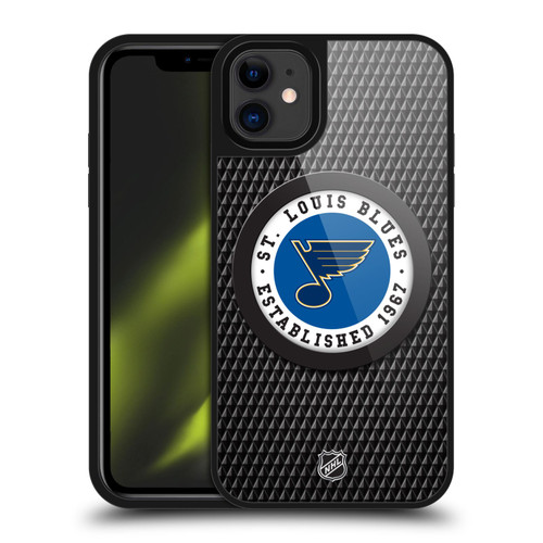 NHL St Louis Blues Puck Texture Gel Armour Case For Apple iPhone 11 NHL St Louis Blues Puck Texture Gel Armour Case For Apple iPhone 11
