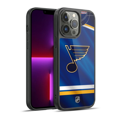 NHL St Louis Blues Jersey Gel Armour Case For Apple iPhone 13 Pro Max