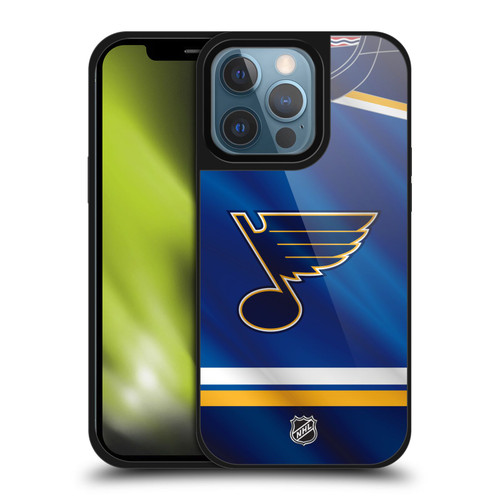 NHL St Louis Blues Jersey Gel Armour Case For Apple iPhone 13 Pro