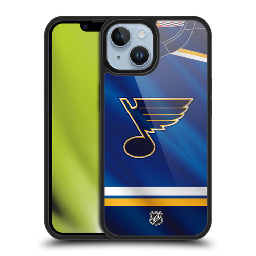 NHL St Louis Blues Jersey Gel Armour Case For Apple iPhone 14